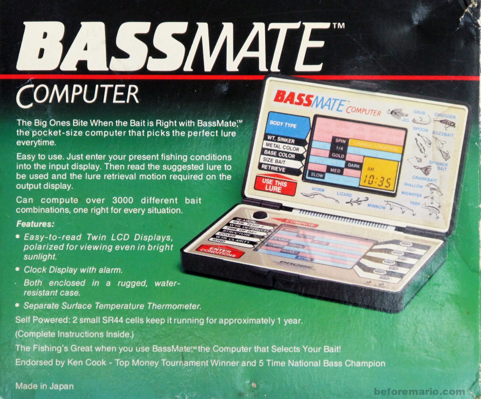 beforemario: Bassmate Computer (1984): a newly discovered member of the Game  & Watch family tree