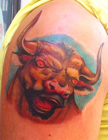 Evil Taurus Tattoos. Taurus the Bull is an astrological sign in the zodiac