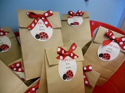 Ladybug Birthday Cakes on Lady Bug Theme Treat Bags Lady Bug Custom Party Tutu