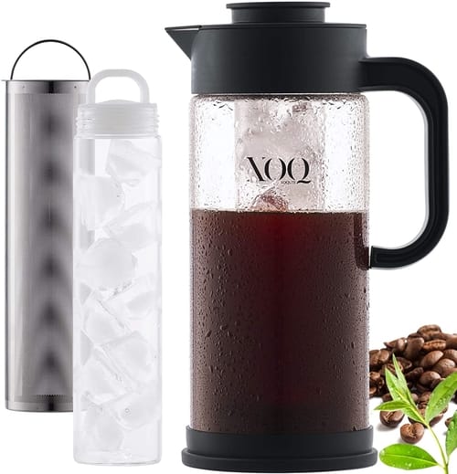 XOQute 50 Oz/1.5L Borosilicate Glass Cold Brew Maker