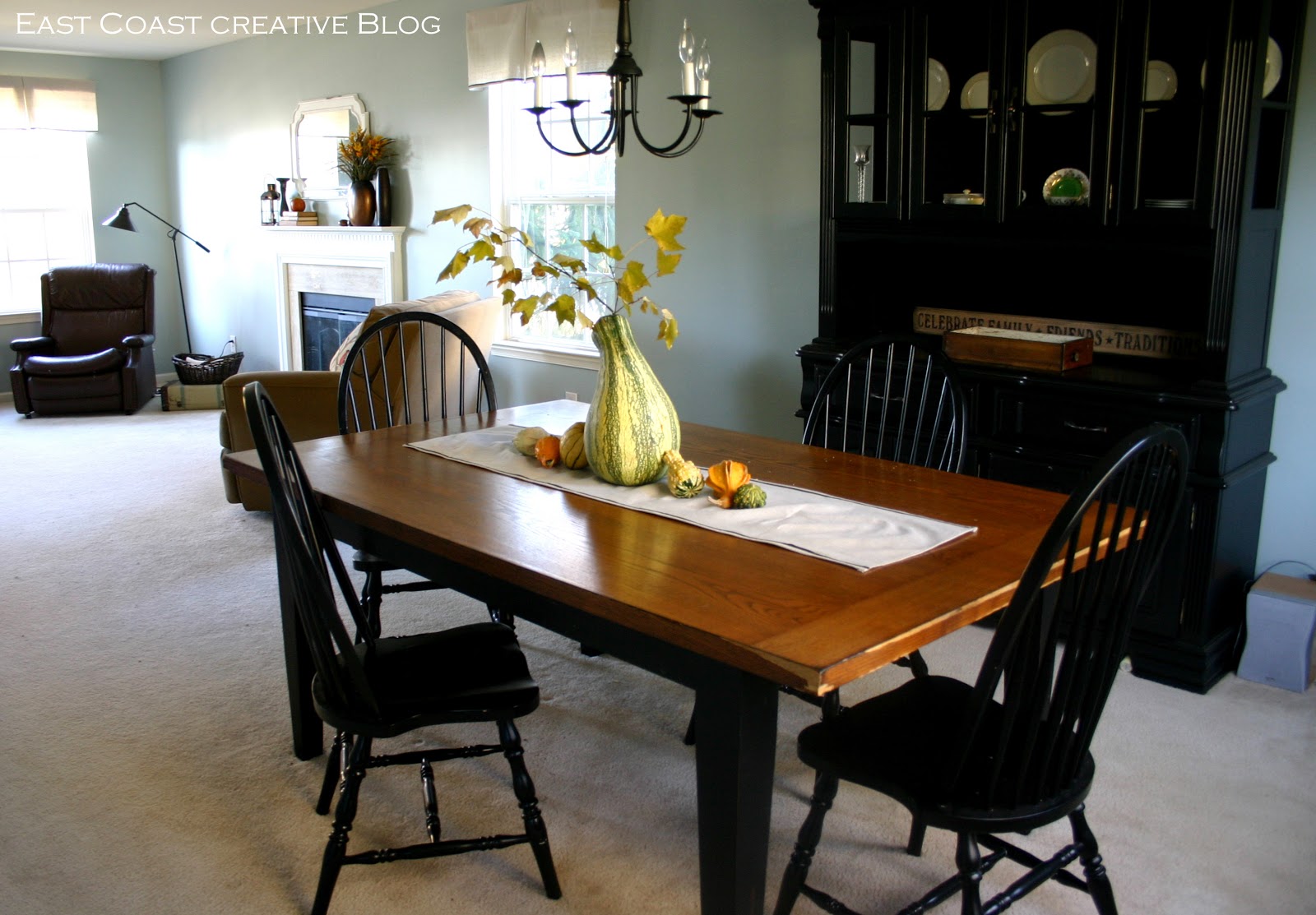 Refinished Dining Room Table Furniture Makeover East Coast Creative