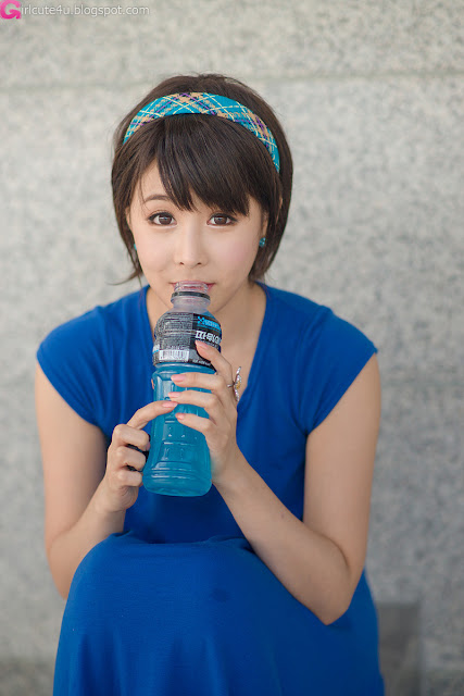 9 kim Ji Min in Blue-very cute asian girl-buntink.blogspot.com