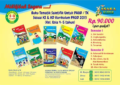 penerbit asaka prima, buku paud tematik 2018, buku tk paud murah, buku tematik saintifik, buku paud tematik, buku paud saintifik, buku paud k13, buku paud, buku tk penerbit asaka prima