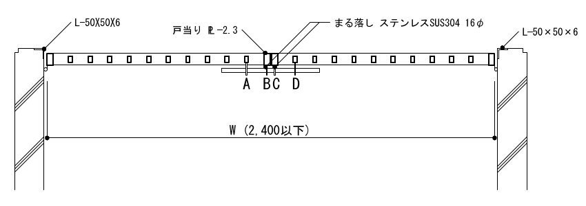 9-33-1　両開き戸　平面