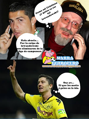 Memes de futbol+Cristiano+Lewandowski++Imagenes graciosas_