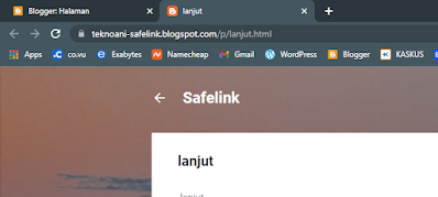 Membuat Safelink Blogger dengan fitur Password