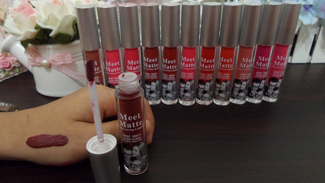 Warna Lipgloss MEET MATTE Kiss Beauty MEET MATTE seri 13-24