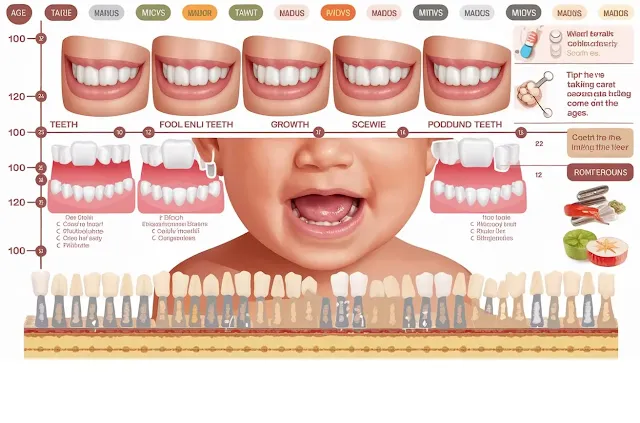 Toddler Teeth Growth Timeline Chart