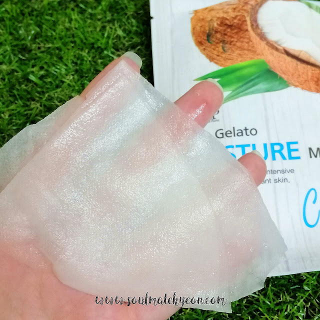 Review; SNP's Fruits Gelato Moisture Mask Coconut