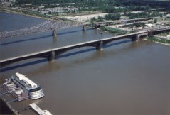 Photograph of the S.S. Admiral on the Mississippi River, St. Louis, Missouri