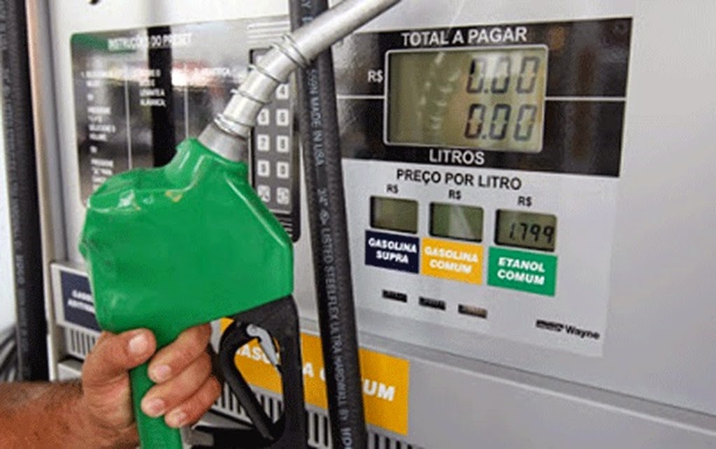 Gasolina com altos preços no Brasil