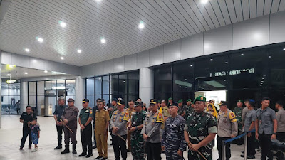 Gubernur bersama Forkopimda Kompak Sambut Kedatangan Panglima TNI
