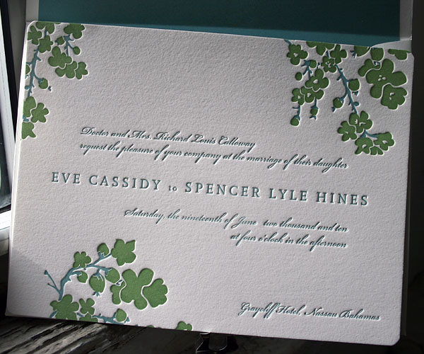 E wedding invitation cards