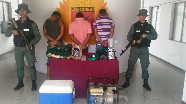 GNB Barinas desmantela banda de “El Leibi ” en Rojas. Barinas.