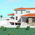 Modern double story home design exterior  views.