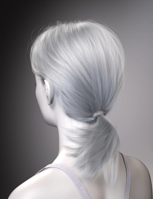 FE Low Ponytail Hair for Genesis 9
