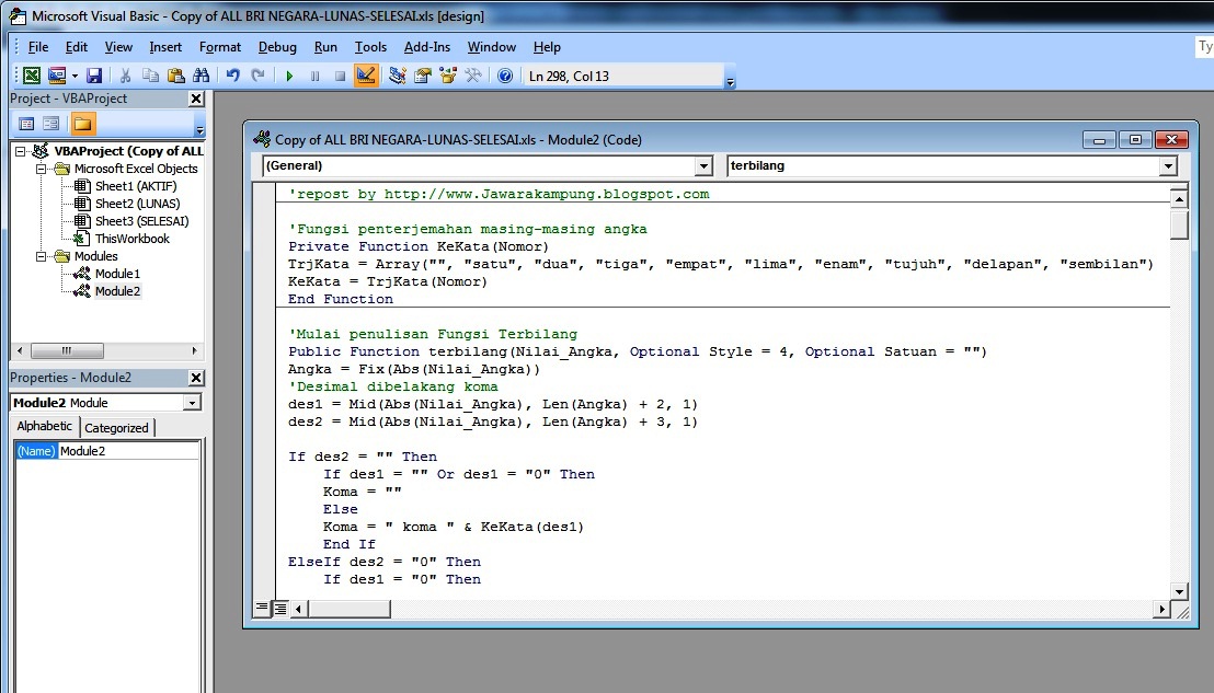 Merubah Angka Di Berkas Excel 2007 Menjadi Tulisan - Japung