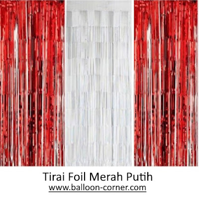 Tirai Foil Merah Putih