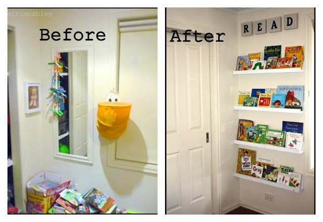 diy book shelves