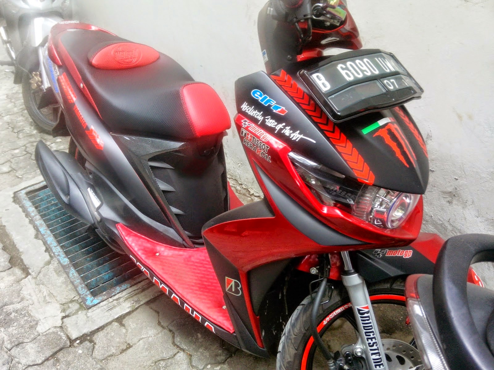 Modifikasi Motor Mio Soul Gt Warna Merah Putih Cantik Dan Maknyus