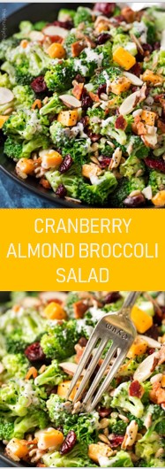 CRANBERRY ALMOND BROCCOLI SALAD