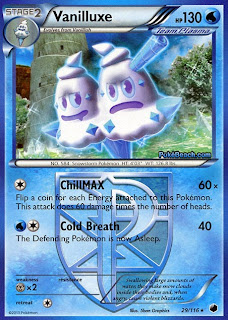 Vanilluxe Plasma Freeze Pokemon Card