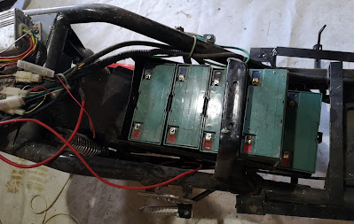 Electric scooter's original lead acid batteries