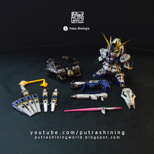 SD RX-93ff ν Gundam and Customize Weathering by Putra Shining