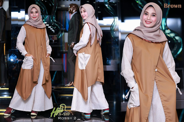 Setelan Santai Rossy 2  | Butik Busana Muslim Terbesar Dan Terlengkap 