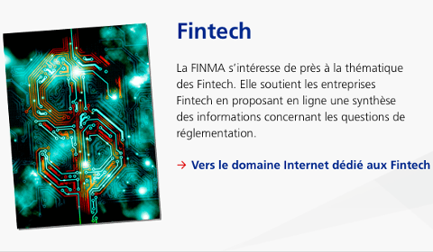 Espace FinTech de la FINMA