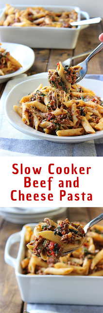 Slow Cooker Beef and Cheese Pasta