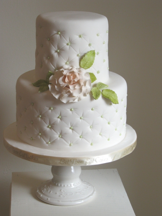 Small wedding cake for an intimate wedding celebration