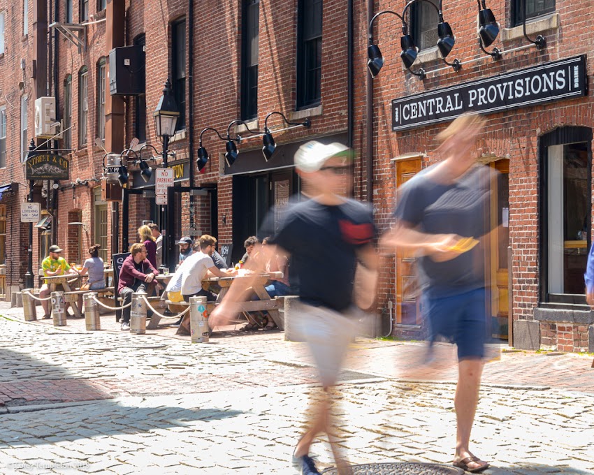 Portland, Maine USA May 2019 photo by Corey Templeton. Always happy to see the streets of Portland fill back up with people this time of year. 