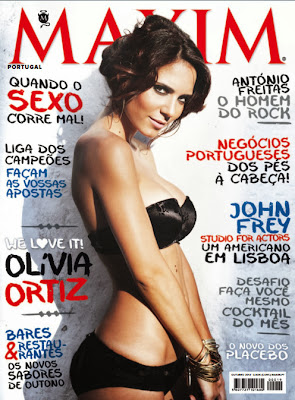 Olivia Ortiz Maxim Portugal cover girl October 2013 issue
