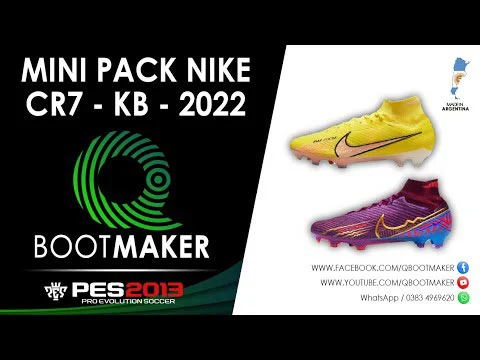 Mini Bootpack Nike Air Zoom CR7 & K. Mbappe 2022 For PES 2013