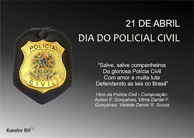 Resultado de imagem para Dia do Policial Civil