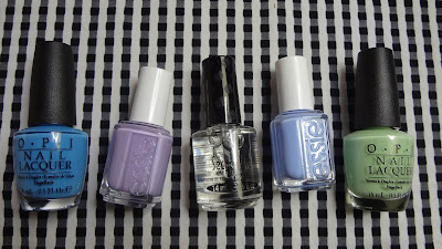 HAUL| OPI and Essie Nail Polish, OPI No Room for the Blues, Essie Full Steam Ahead, Seche Vite Top Coat, Essie Bikini so Teeny, OPI Gargantuan Green Grape