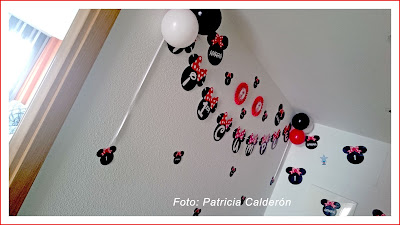 decoración minnie mouse roja