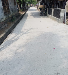 Apresiasi Warga Atas Pembangunan Jalan Rabat Beton Pelaksanaan Pemdes Krimun 