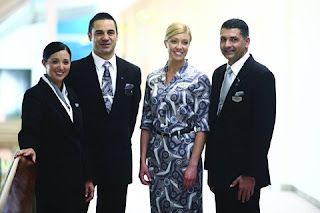 qantas stewardess crew attendant