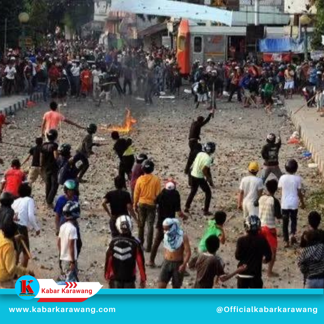 Terjadi Tawuran Libatkan Dua Kelompok Warga Luar