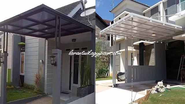 desain carport minimalis sederhana