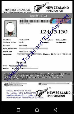 NEW ZEALAND TWO YEARS EMPLOYMENT VISA IN NIGERIA