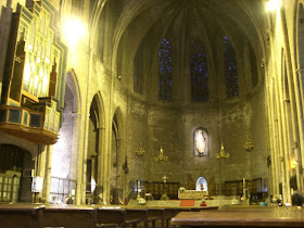Santa Maria del Pi gothic church in Barcelona