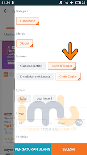 Cara belanja di lazada bayar di tempat da gratis ongkir seperti tas sepatu jam tangan bahkan dari hp xiaomi samunng sampai  iphone