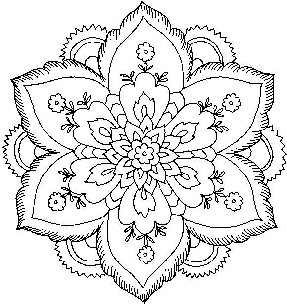 Download Flower Coloring Pages For Print | Free World Pics