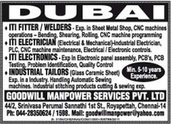 Dubai large job vacancies