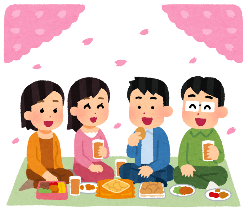 お花見をする人たちのイラスト かわいいフリー素材集 いらすとや お花見をする人たちのイラスト かわいいフリー素材集 いらすとや