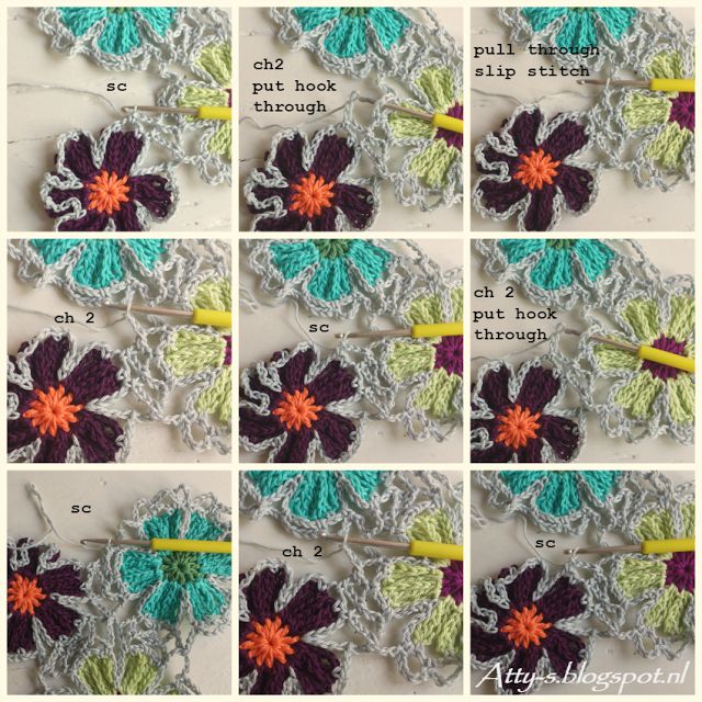 Foto Tutorial + Video: Chal de Flores a Crochet