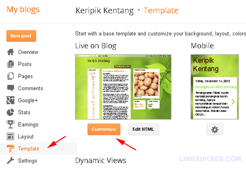 Mengatur Lebar Template